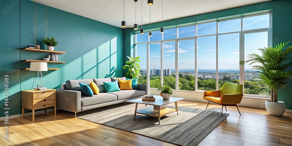 Minimalist Interior Drone Shot - Real Estate Photography