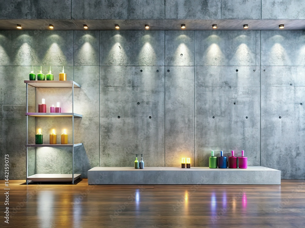 Minimalist Product Presentation - Concrete Wall Bokeh