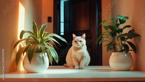 Rescued British shorthair from unfortunate circumstances. Now in her forever home.