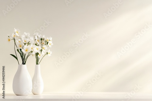 Wallpaper Mural Flowers in vases on shelf Torontodigital.ca