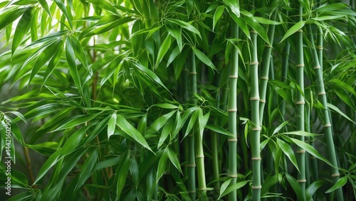 Background of green leaves on a plant