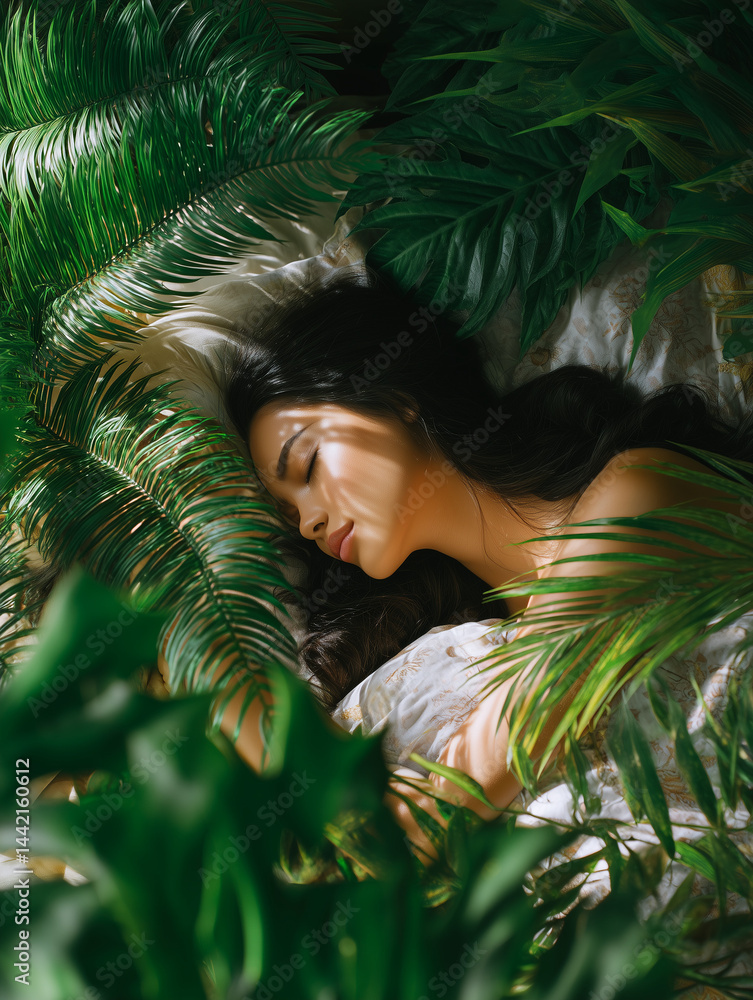 girl in the tropics