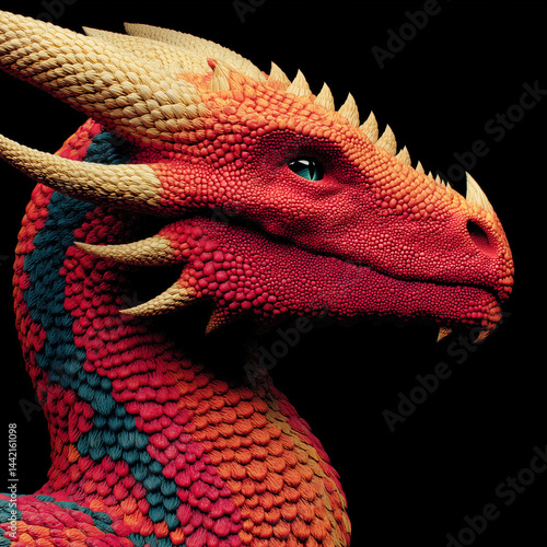 Obraz na płótnie head of dragon w salonie