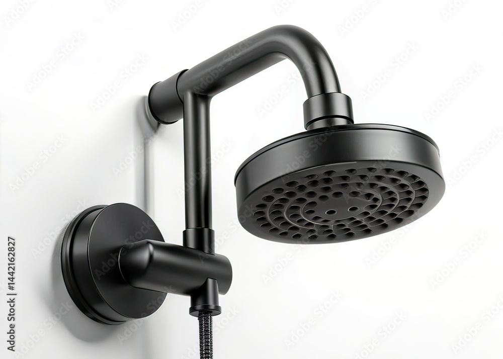 Modern Black Shower Taps - Rule of Thirds Composition