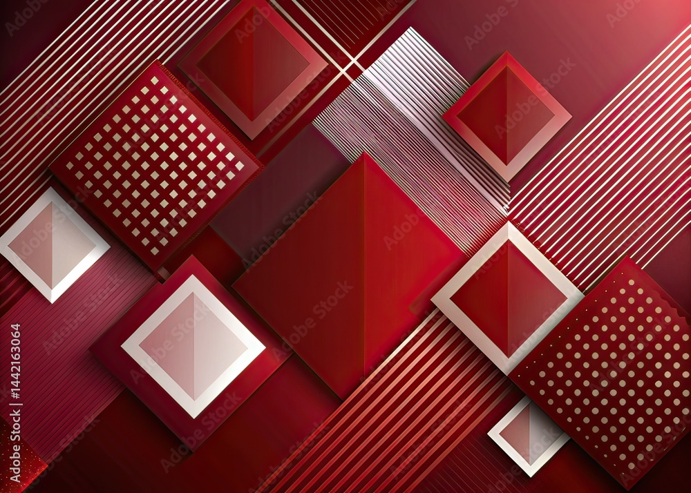 Modern Business Background - Red Maroon White Gradient