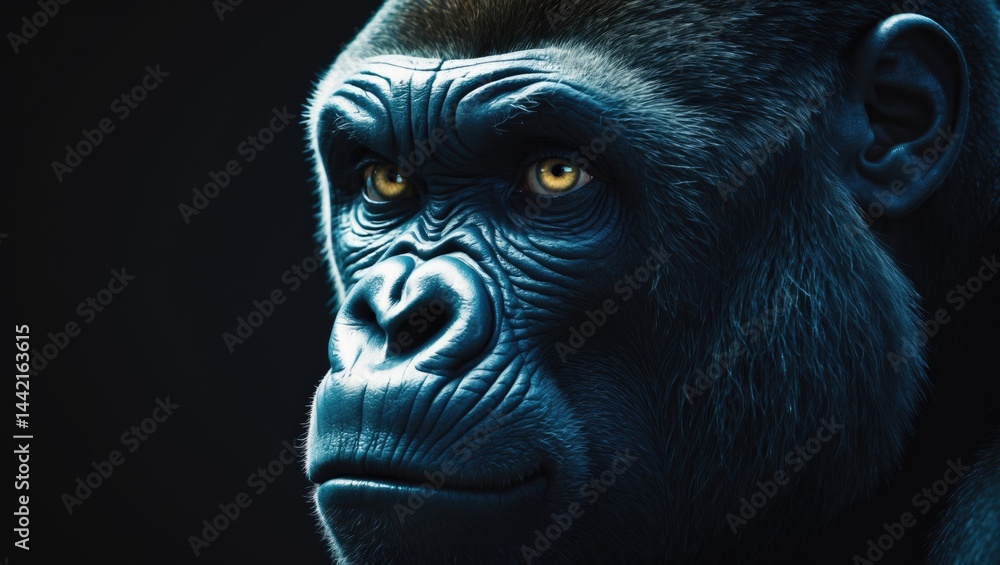 Fototapeta premium Gorilla Face Portrait