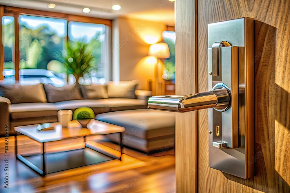 Modern Door Handles: Contemporary Home Interior Showcase