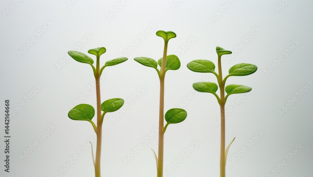 Fototapeta premium Background showcasing small isolated soy sprouts
