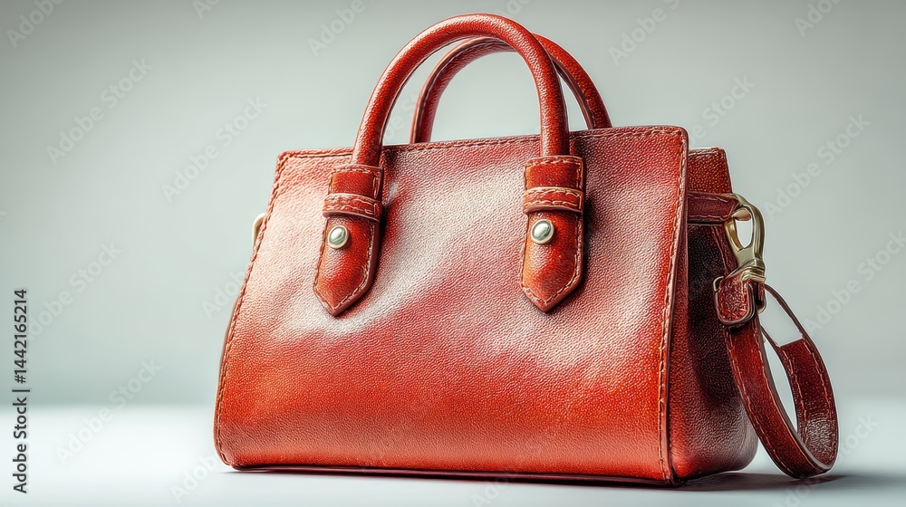 a luxurious handbag on a white isolated background, sleek design and soft shadows a luxurious handbag on a white isolated background, sleek design and soft shadows