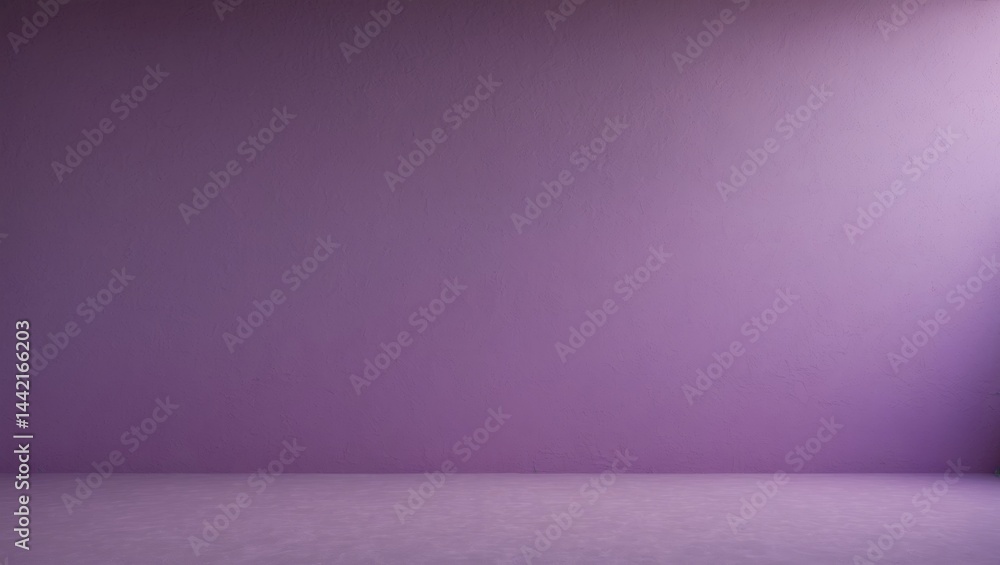 Purple-colored wall setting Purple-colored wall setting