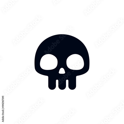 skull death halloween scary toxic emoji vector symbol sign icon illustration