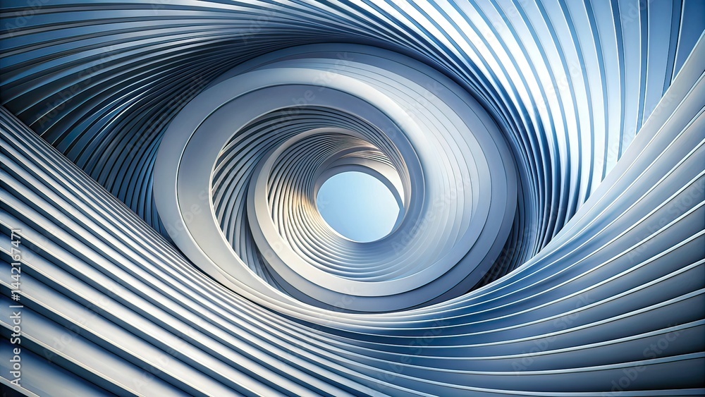 Modern Spiral Background, Abstract Art, Minimalist Design, Intricate Lines