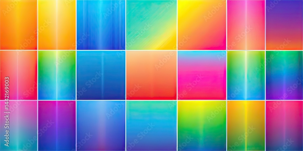 Multicolor Gradient Backgrounds - Vibrant Color Collection