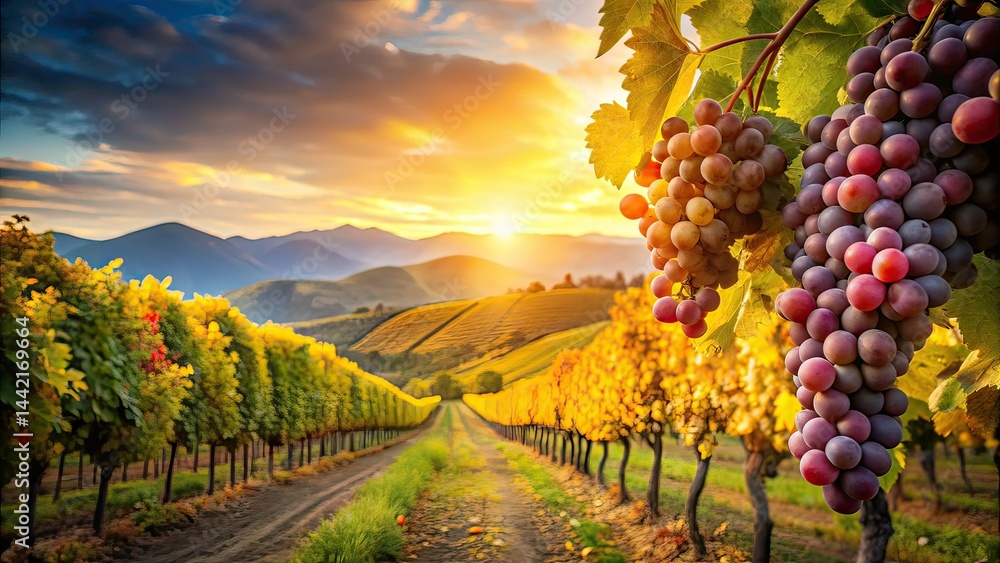 Napa Valley Vineyard Field - Deep Focus Photography