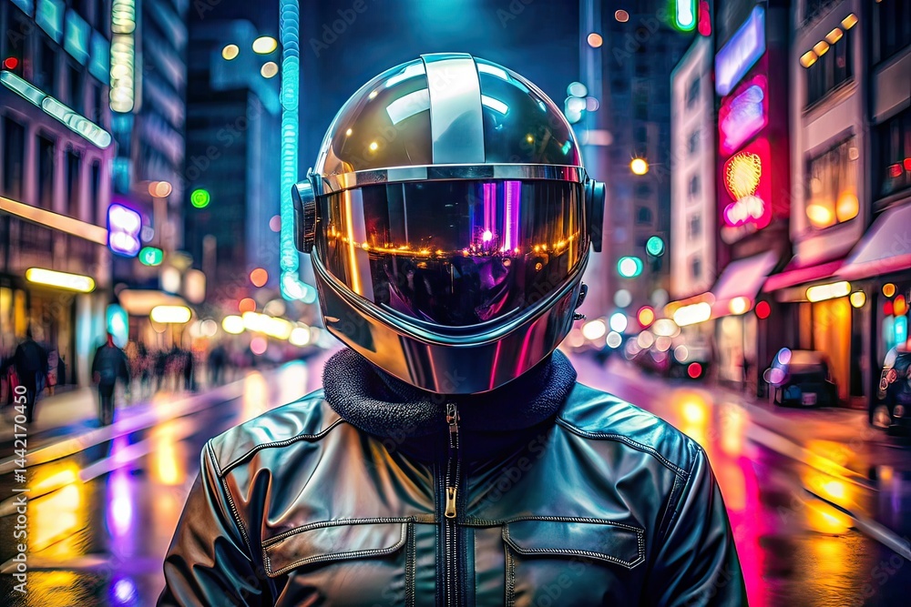 Neon Enforcer - Masked Authority