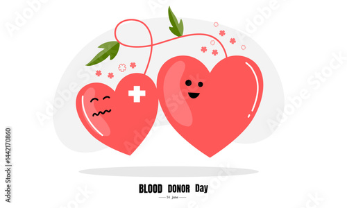 world blood donor day illustration vector design
