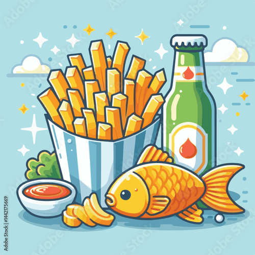 meal, fish, chips, food, lunch, cuisine, fried, dinner, english, crispy, british, fresh, unhealthy, cod, traditional, background, seafood, dish, fillet, lemon, batter, delicious, takeaway, fish and ch