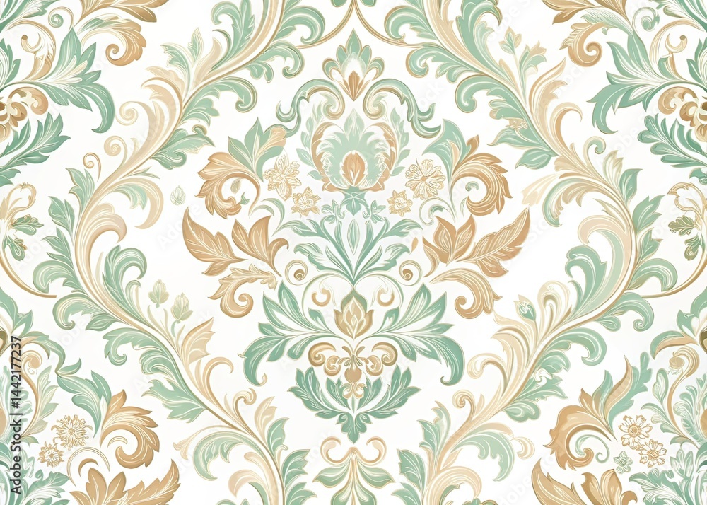Pastel Damask Tilt-Shift Design