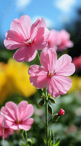 Wallpaper Mural geranium flower Torontodigital.ca