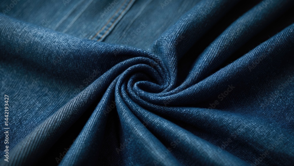 Fototapeta premium Textured blue jean fabric background showcasing blank denim textile, soft fabric, flat cotton surface, and grunge design elements