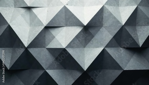 Subtle grayscale geometric pattern with overlapping forms , composition, wallpaper, abstract