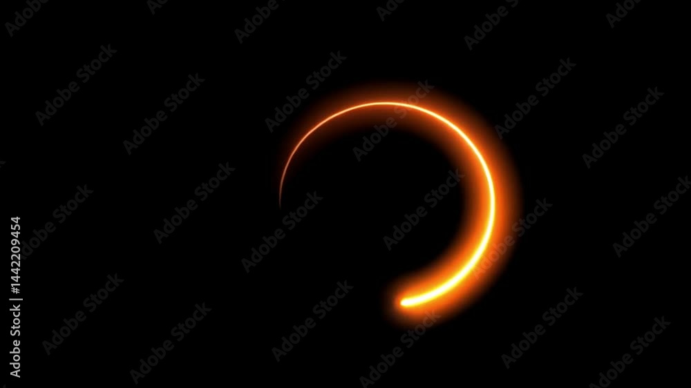 Abstract Orange Circular Loading Animation Abstract Orange Circular Loading Animation