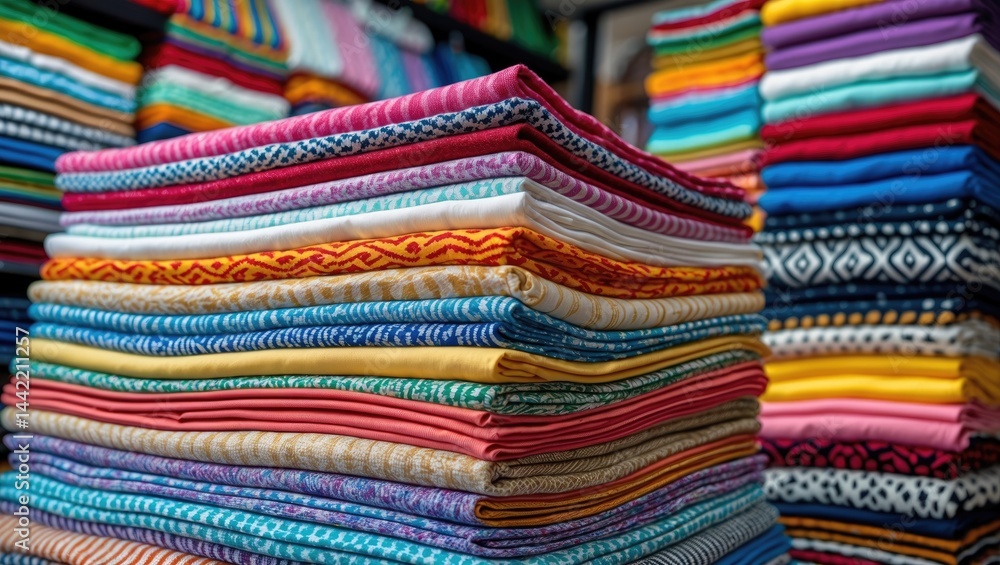 Colorful array of cotton socks serving as background Colorful array of cotton socks serving as background