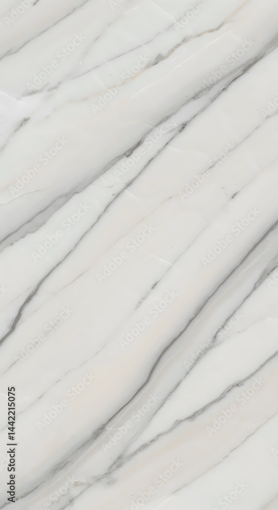 Obraz premium Simple white marble with subtle grey accents
