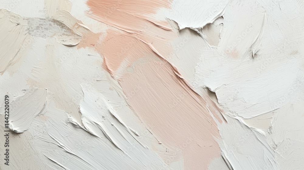 Abstract Textured Background with Soft Cream and Beige Tones