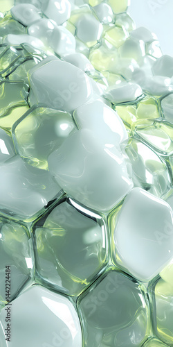Solid hexagonal structure, molecular structure, biology, medicine, pharmaceuticals, technology, health, green, business, environmental protection, advertising, wallpaper, background map, background