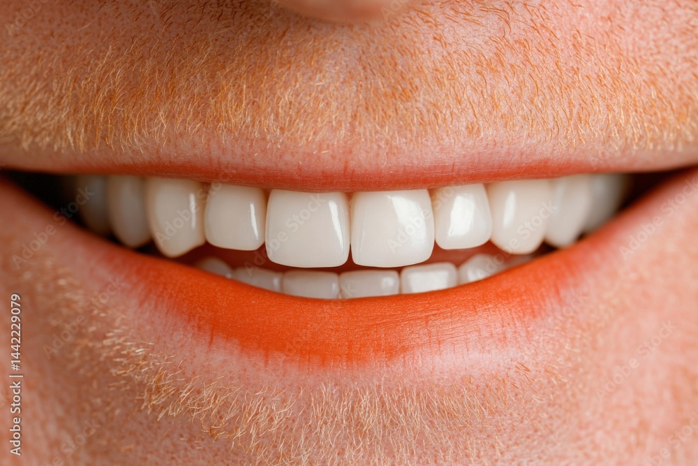 Obraz premium Smiling mouth with perfect teeth