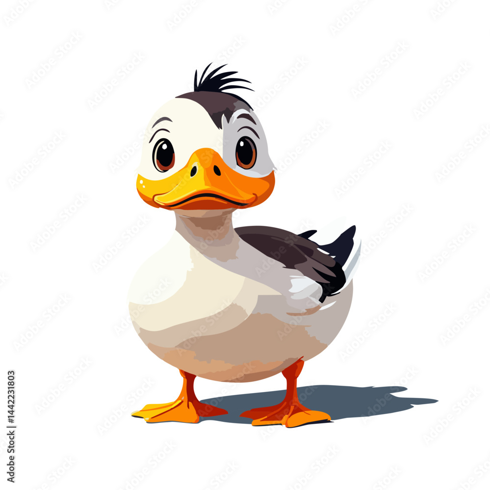 Obraz premium Cute duck vector graphic and illustration