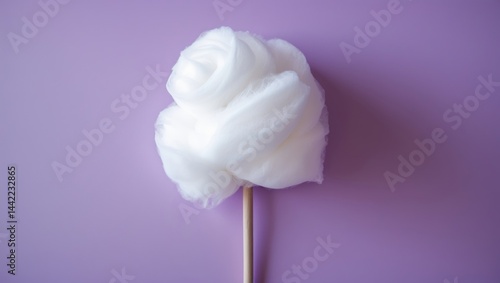 Obraz na płótnie Overhead image of sweet cotton candy with background space for text. w salonie