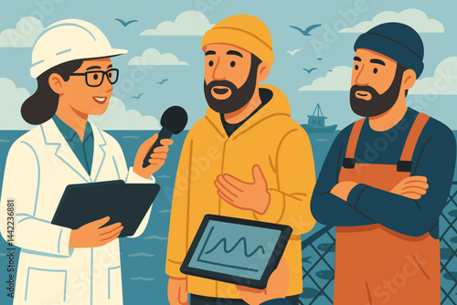 The citizen-science landscape is flat, combining data from sensor buoys, boats, and local residents