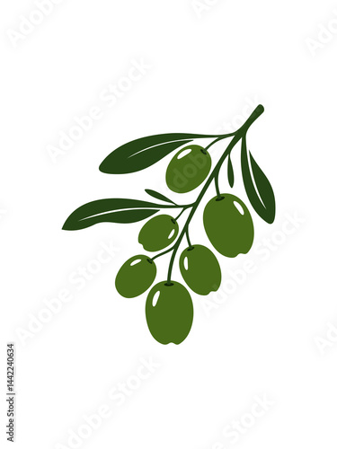 Wallpaper Mural Olive icon vector isolated on white background Torontodigital.ca