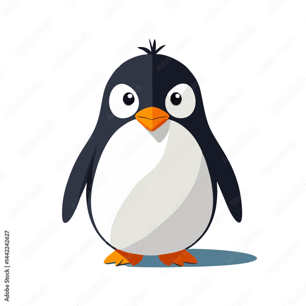 Obraz premium Cute penguin vector graphic and illustration