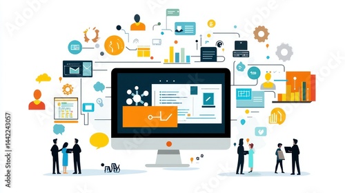 Wallpaper Mural A business presentation discussing digital inclusion strategies Torontodigital.ca