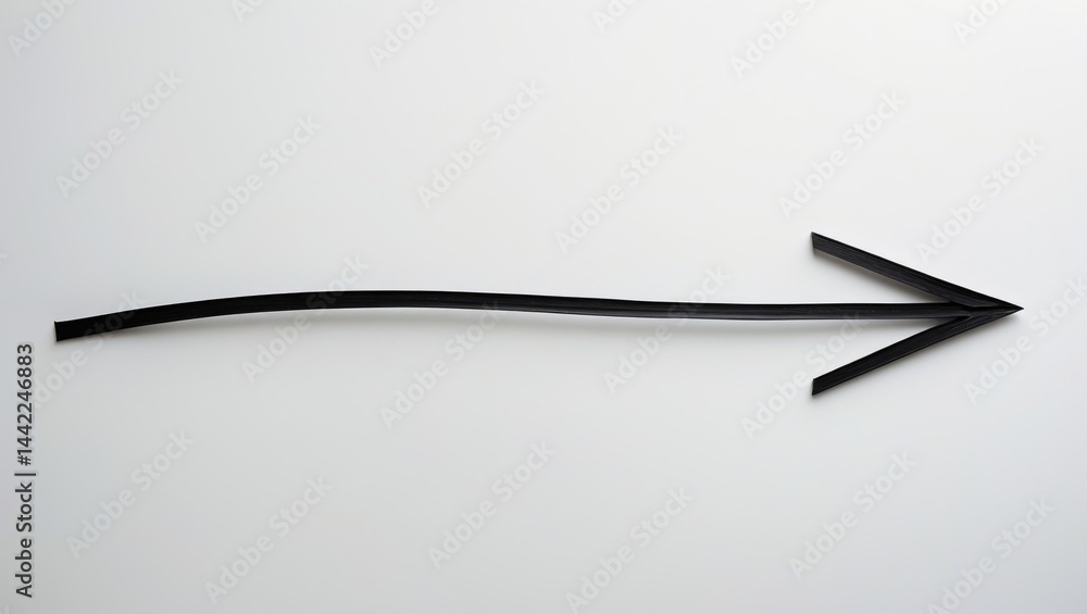 Handmade arrow sketch against a white background Handmade arrow sketch against a white background