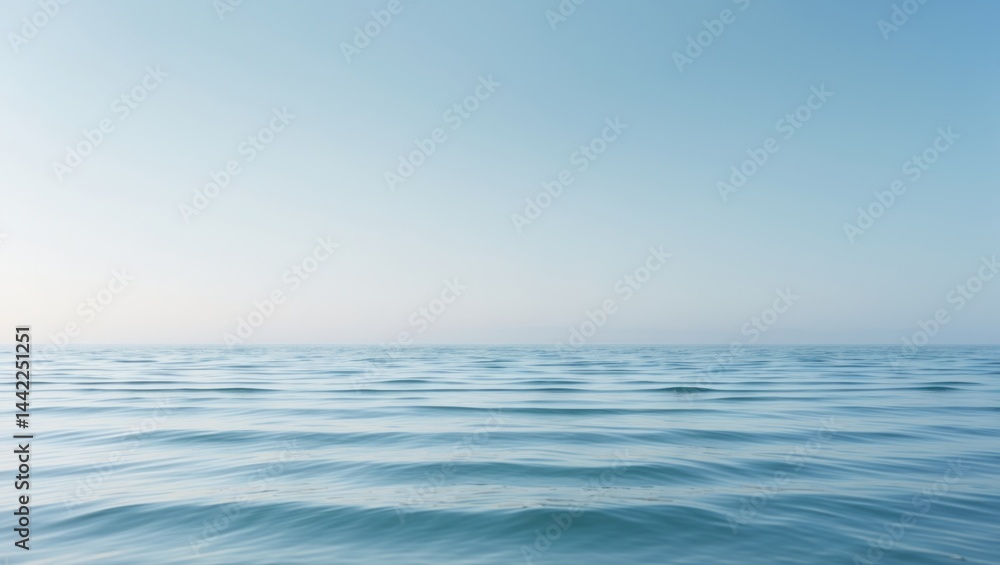 Horizontal line of tranquil sea surface during the day. Sea beneath a blue sky. Clear sky seascape view. Horizontal line of tranquil sea surface during the day. Sea beneath a blue sky. Clear sky seascape view.