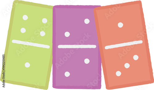 dominos card hand drawing style