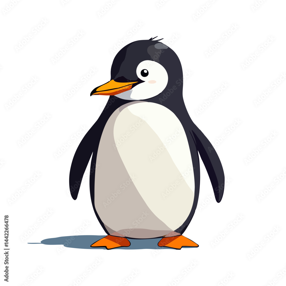 Obraz premium Cute penguin vector graphic and illustration