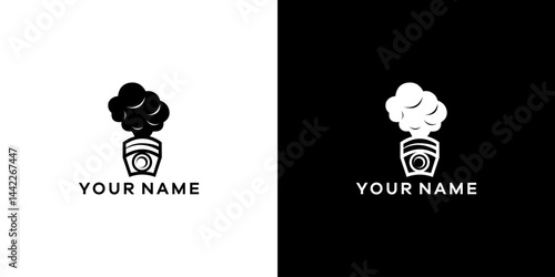 Monochrome Illustration of Smoke Emitted From A Device Symbolizing Alert