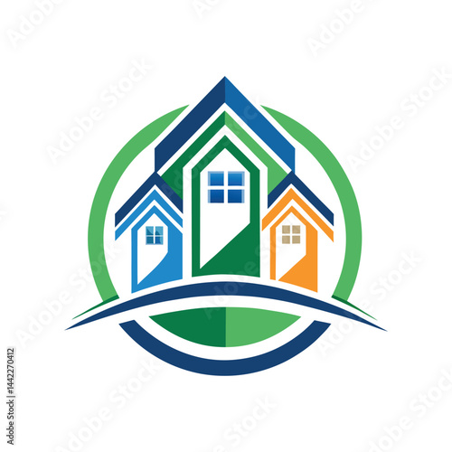 real estate logo design vector 