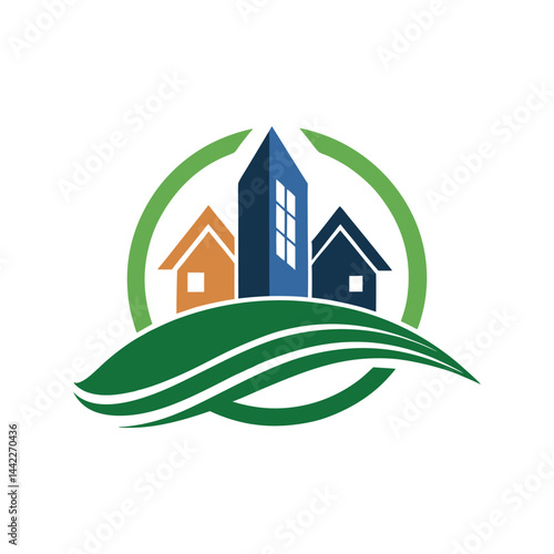 real estate logo design vector 