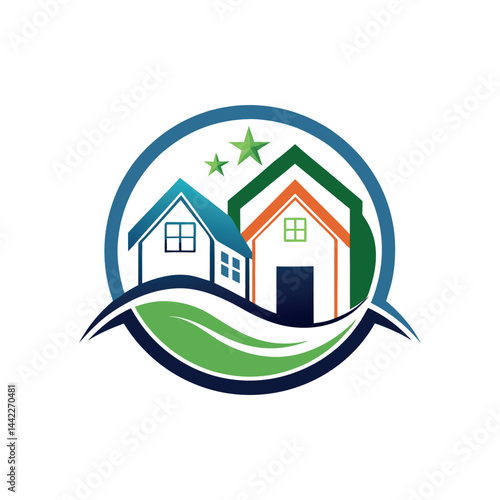 real estate logo design vector 