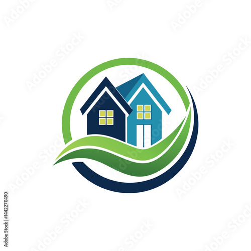 real estate logo design vector 