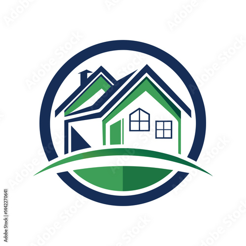 real estate logo design vector 