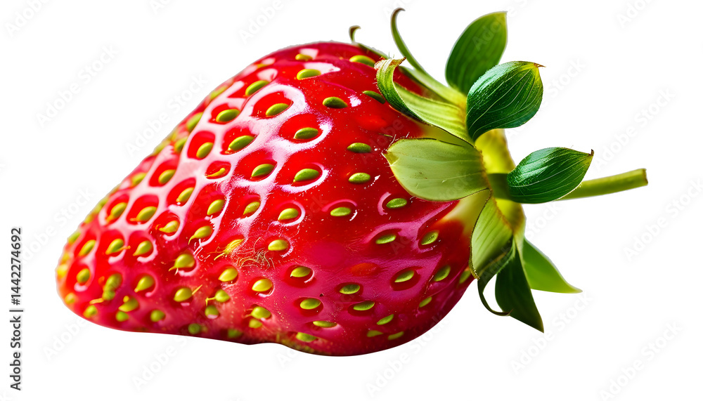 strawberry on white PNG transparent background