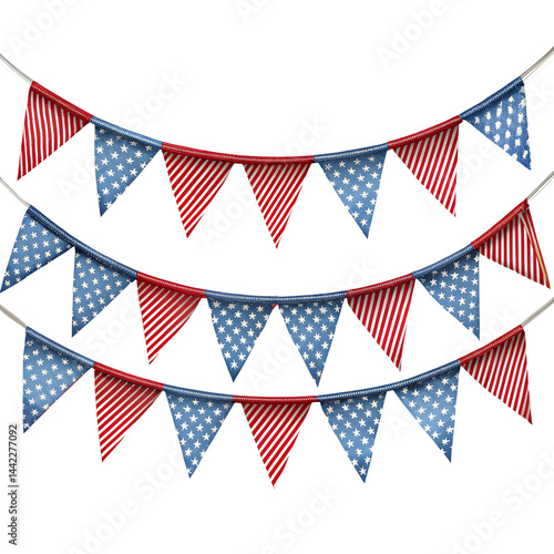 4th july american flag bunting