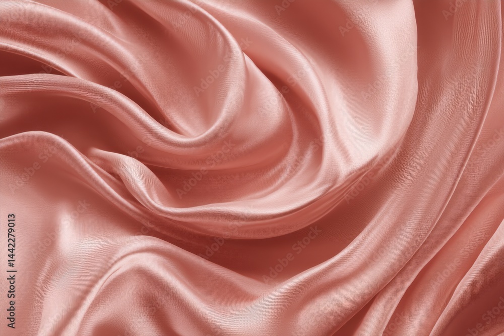 Fototapeta premium The background is made up of a textured pink satin fabric